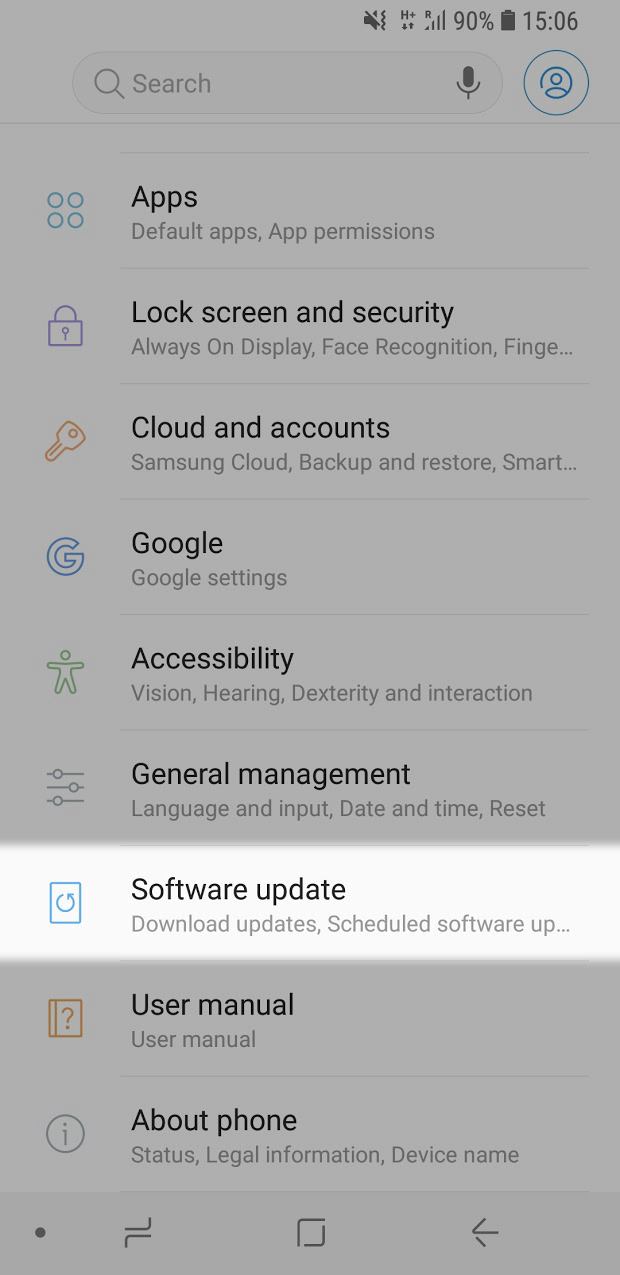 First step of calling using 4G