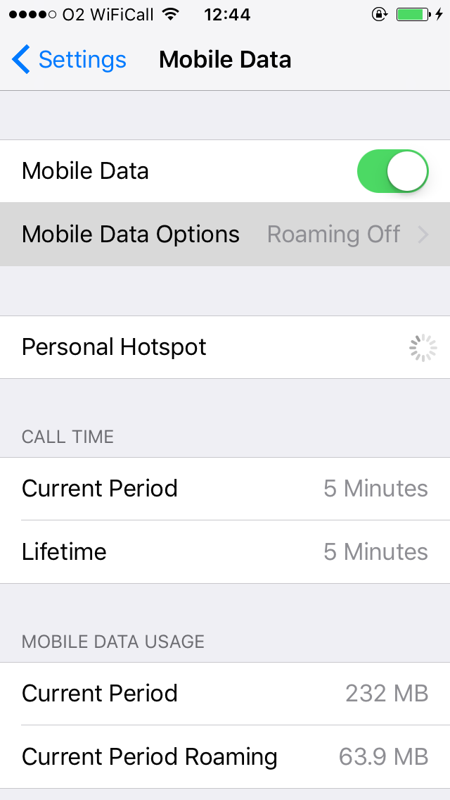 Second step of calling using 4G